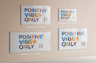 Tableau effaçable magnétique Des ondes positives dans un style coloré