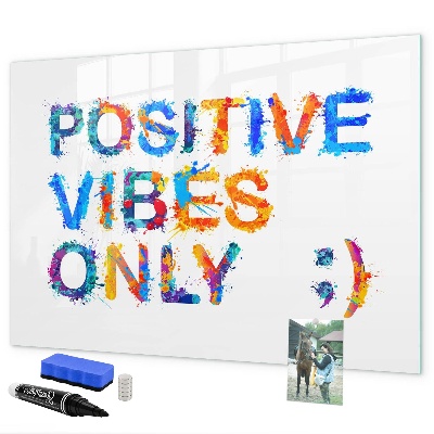 Tableau effaçable magnétique Des ondes positives dans un style coloré