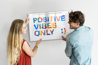 Tableau effaçable magnétique Des ondes positives dans un style coloré