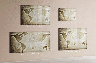Tableau effaçable magnétique Carte des souvenirs avec photos personnelles