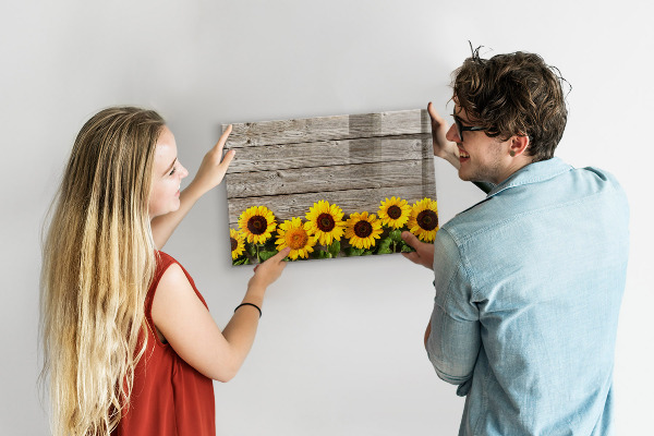 Tableau effaçable magnétique Tableau créatif de fleurs de tournesol