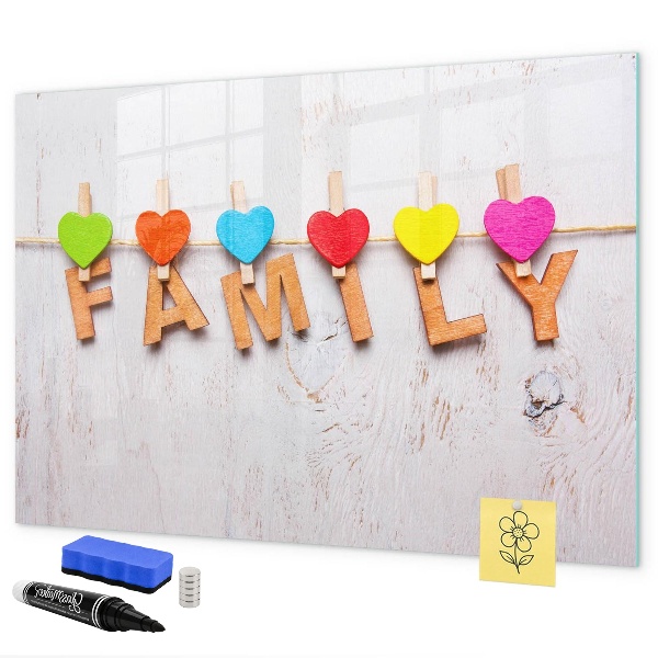 Tableau magnétique effaçable Des souvenirs colorés sur une série de photos