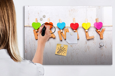 Tableau magnétique effaçable Des souvenirs colorés sur une série de photos