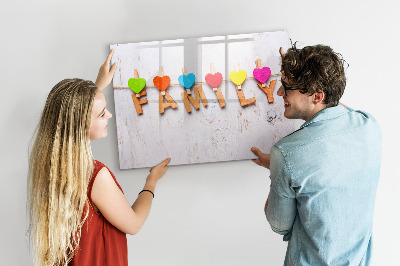 Tableau magnétique effaçable Des souvenirs colorés sur une série de photos