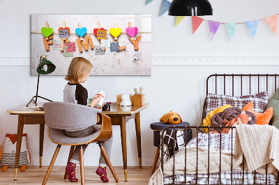 Tableau magnétique effaçable Des souvenirs colorés sur une série de photos