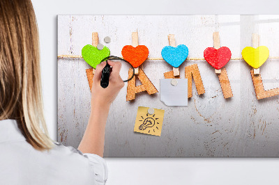 Tableau magnétique effaçable Des souvenirs colorés sur une série de photos