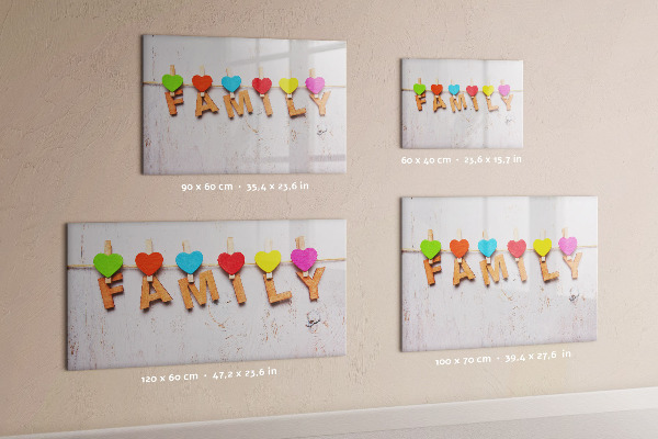 Tableau magnétique effaçable Des souvenirs colorés sur une série de photos