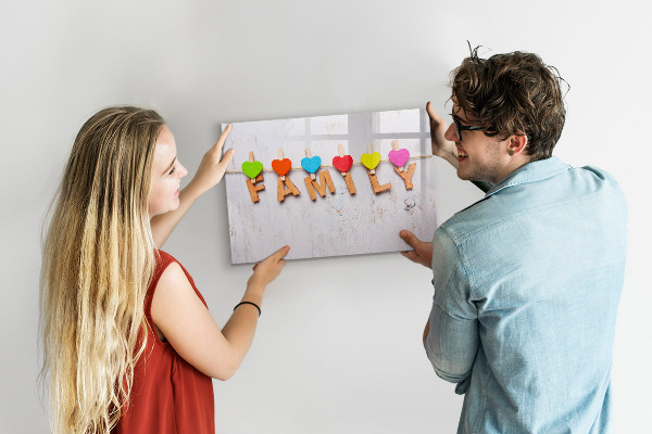 Tableau magnétique effaçable Des souvenirs colorés sur une série de photos