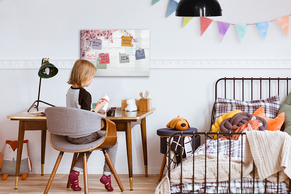 Tableau effaçable magnétique Un espace créatif pour présenter des photos