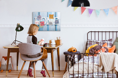 Tableau magnétique effaçable Décoration murale sur le thème de la maison