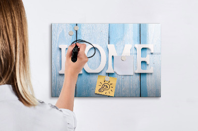 Tableau magnétique effaçable Décoration murale sur le thème de la maison
