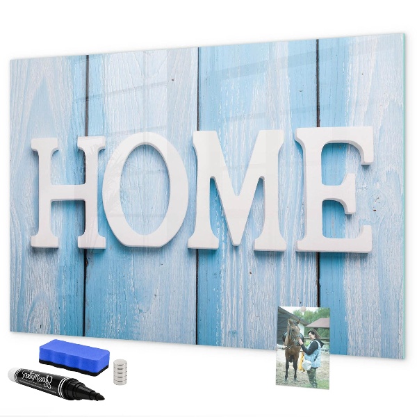 Tableau magnétique effaçable Décoration murale sur le thème de la maison