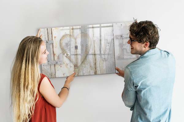 Tableau magnétique effaçable Un tableau pour les photos et les souvenirs