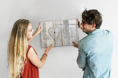 Tableau magnétique effaçable Un tableau pour les photos et les souvenirs