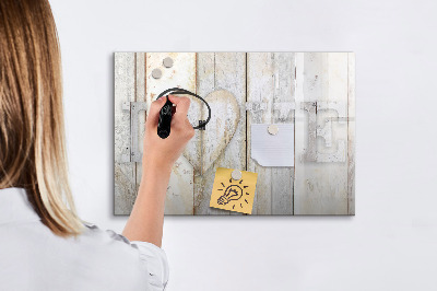 Tableau magnétique effaçable Un tableau pour les photos et les souvenirs