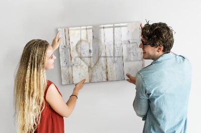 Tableau magnétique effaçable Un tableau pour les photos et les souvenirs