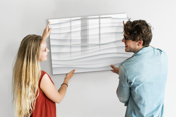 Tableau effaçable magnétique Un tableau élégant pour les notes et les photos