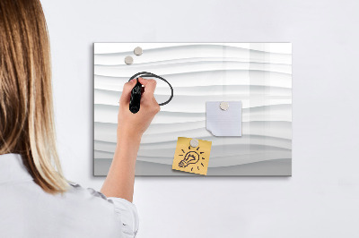 Tableau effaçable magnétique Un tableau élégant pour les notes et les photos