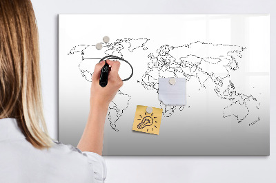 Tableau effaçable magnétique Voyages et souvenirs en images