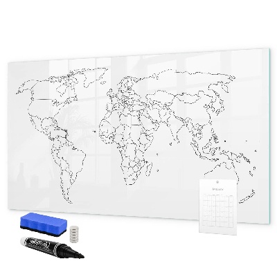 Tableau effaçable magnétique Voyages et souvenirs en images