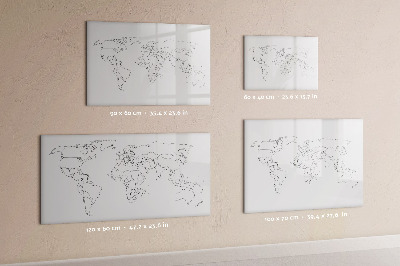 Tableau effaçable magnétique Voyages et souvenirs en images