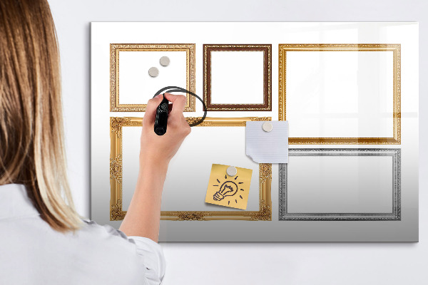Tableau magnétique effaçable Un espace créatif pour les photos et les notes