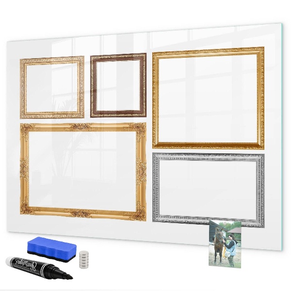 Tableau magnétique effaçable Un espace créatif pour les photos et les notes
