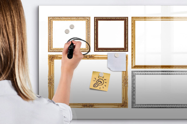 Tableau magnétique effaçable Un espace créatif pour les photos et les notes