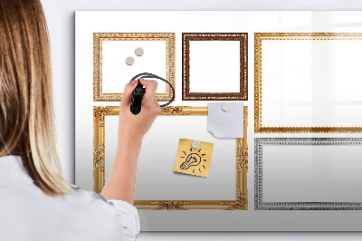 Tableau magnétique effaçable Un espace créatif pour les photos et les notes