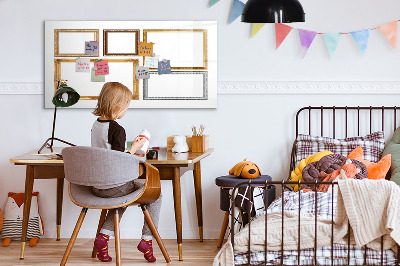 Tableau magnétique effaçable Un espace créatif pour les photos et les notes
