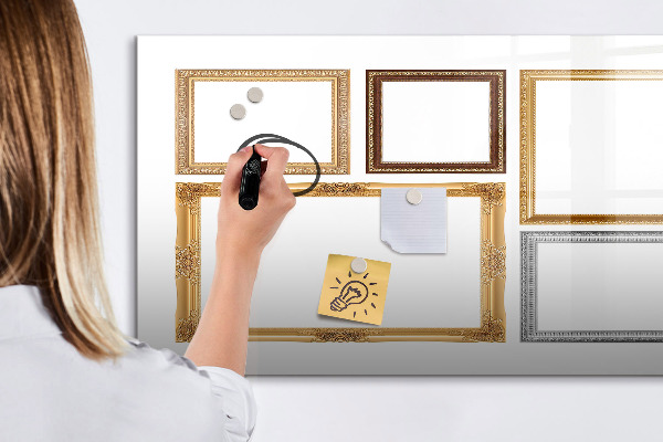 Tableau magnétique effaçable Un espace créatif pour les photos et les notes