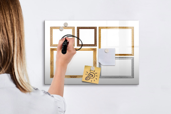 Tableau magnétique effaçable Un espace créatif pour les photos et les notes