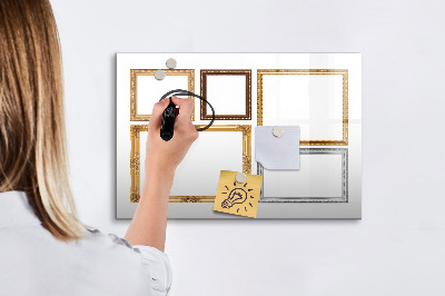 Tableau magnétique effaçable Un espace créatif pour les photos et les notes