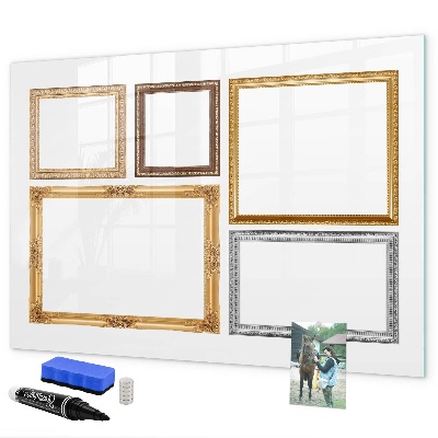 Tableau magnétique effaçable Un espace créatif pour les photos et les notes