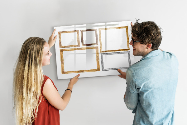 Tableau magnétique effaçable Un espace créatif pour les photos et les notes
