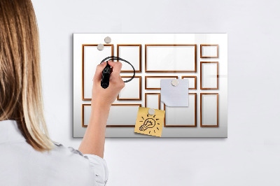 Tableau effaçable magnétique Un espace créatif pour les souvenirs et les photos