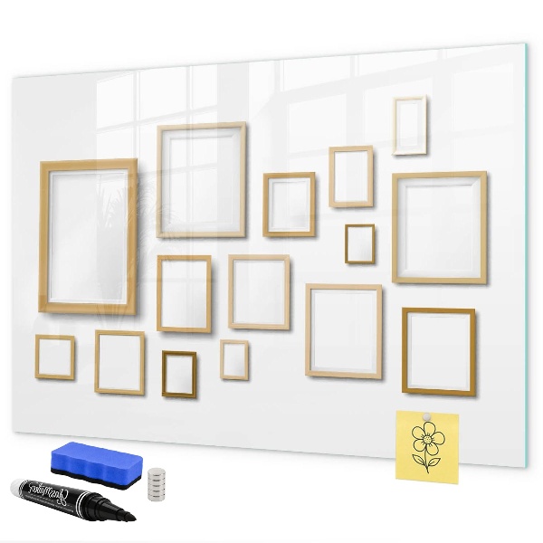 Tableau magnétique effaçable Un espace créatif pour les photos et les notes