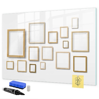 Tableau magnétique effaçable Un espace créatif pour les photos et les notes