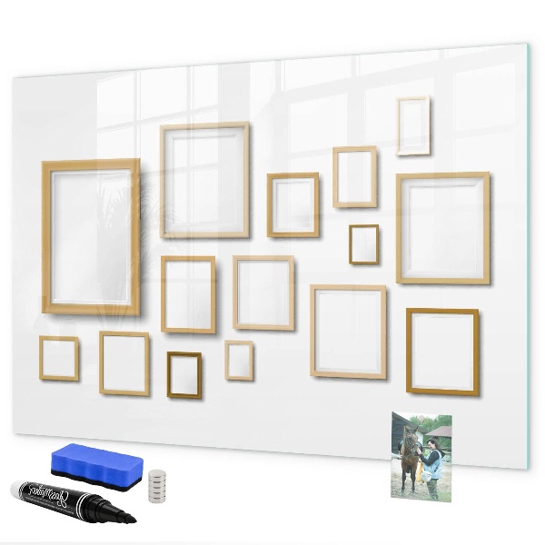 Tableau magnétique effaçable Un espace créatif pour les photos et les notes