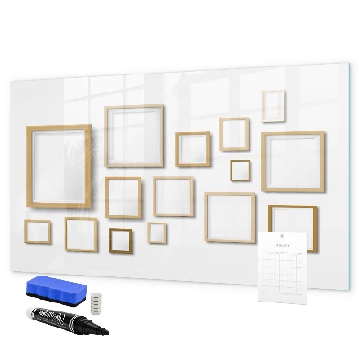 Tableau magnétique effaçable Un espace créatif pour les photos et les notes