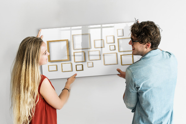 Tableau magnétique effaçable Un espace créatif pour les photos et les notes