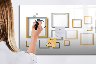 Tableau magnétique effaçable Un espace créatif pour les photos et les notes