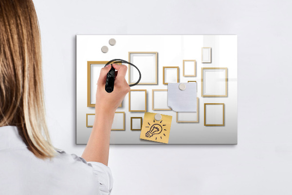 Tableau magnétique effaçable Un espace créatif pour les photos et les notes
