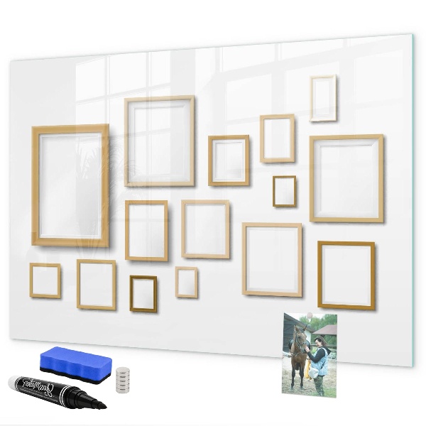 Tableau magnétique effaçable Un espace créatif pour les photos et les notes