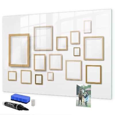 Tableau magnétique effaçable Un espace créatif pour les photos et les notes
