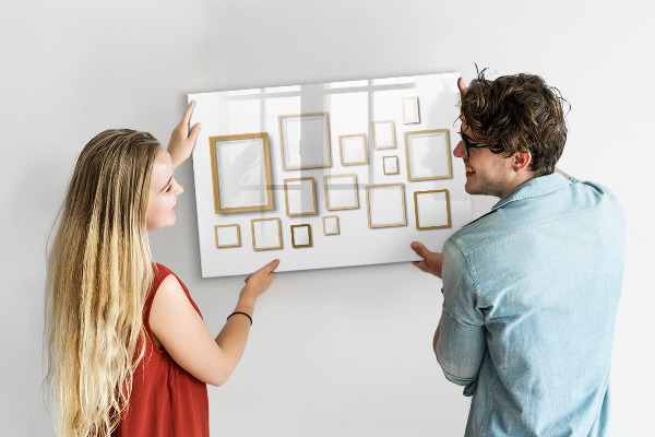 Tableau magnétique effaçable Un espace créatif pour les photos et les notes