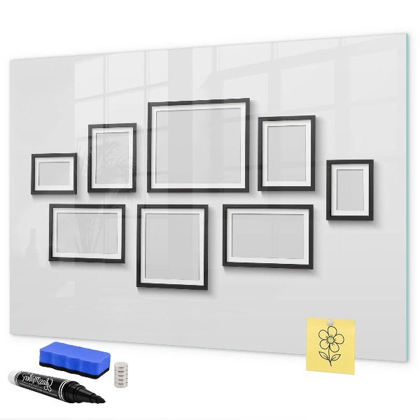 Tableau effaçable magnétique Tableau moderne pour photos et notes
