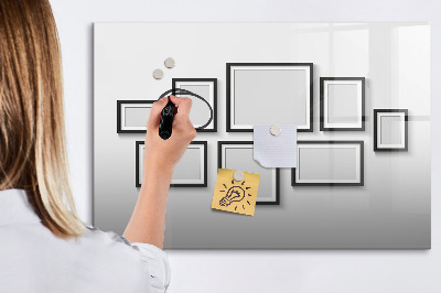 Tableau effaçable magnétique Tableau moderne pour photos et notes