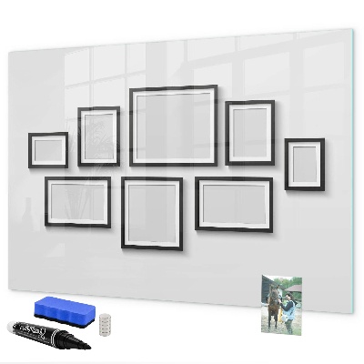 Tableau effaçable magnétique Tableau moderne pour photos et notes
