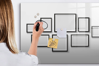 Tableau effaçable magnétique Tableau moderne pour photos et notes